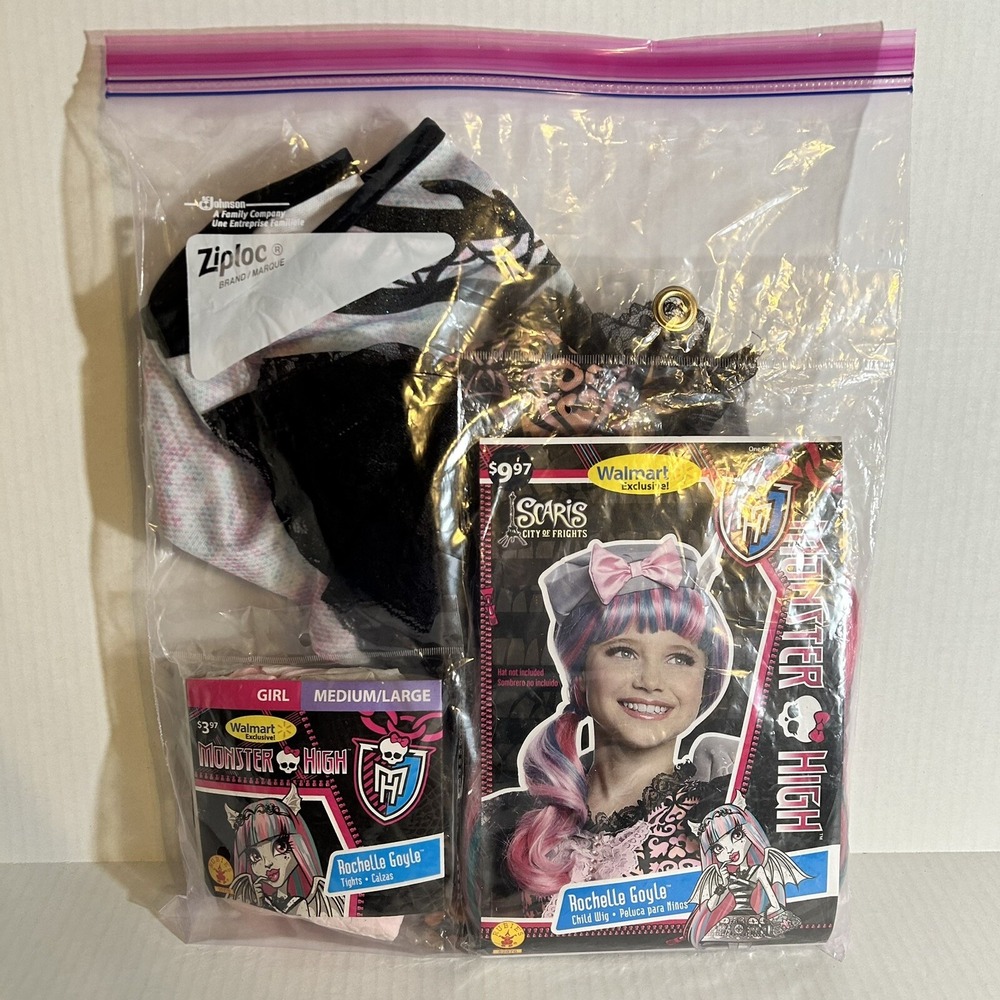 Girls Monster High Scaris City of Frights Rochelle Goyle Costume Dress Small 4-6